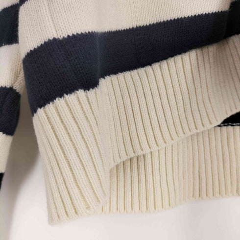 ザラ ZARA STRIPED KNIT SWEATER セーラーカラー ストライプ ニット セーター レディース import:M