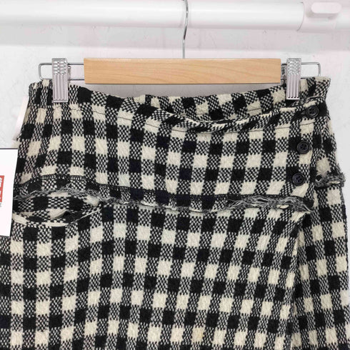 タオコムデギャルソン tao COMME des GARCONS 00S ギミックデザイン ウールチェック サルエルパンツ レディース JPN:S