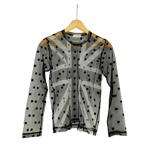 コムデギャルソン COMME des GARCONS ドット柄 シースルーカットソー レディース