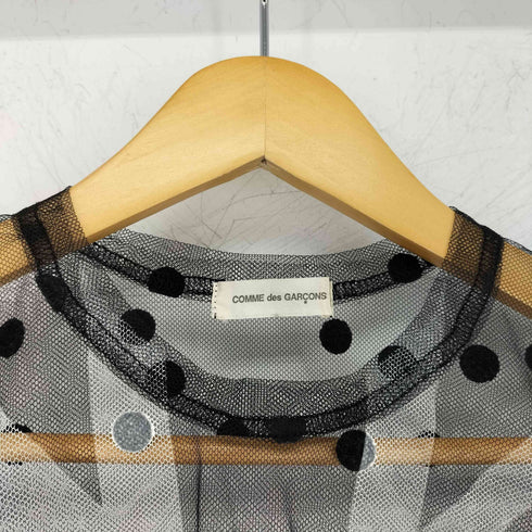 コムデギャルソン COMME des GARCONS ドット柄 シースルーカットソー レディース