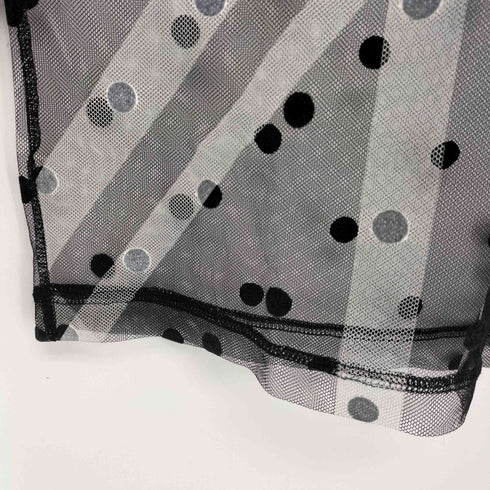 コムデギャルソン COMME des GARCONS ドット柄 シースルーカットソー レディース