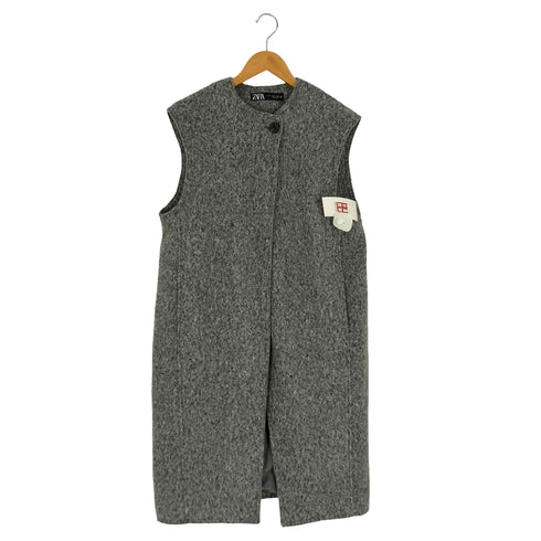 ザラ ZARA ポリエステル ロングソフトベスト レディース import:S