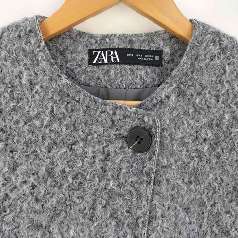ザラ ZARA ポリエステル ロングソフトベスト レディース import:S