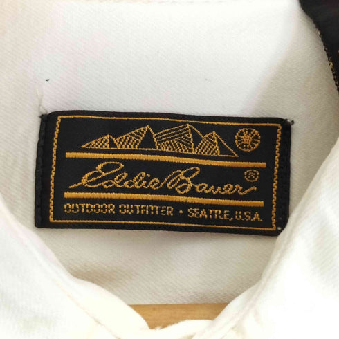 エディーバウアー Eddie Bauer 90s 黒タグ コットン ボタンダウン ワークシャツ メンズ X-LARGE