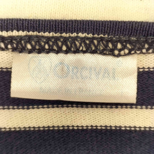 オーチバル ORCIVAL フランス製 ボーダー L/S ボートネックバスクシャツ メンズ