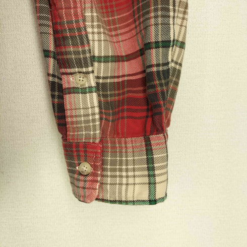 ラルフローレン RALPH LAUREN 90-00s CLASSIC FIT ポニー刺繍 ボタンダウンチェック ネルシャツ メンズ XXL