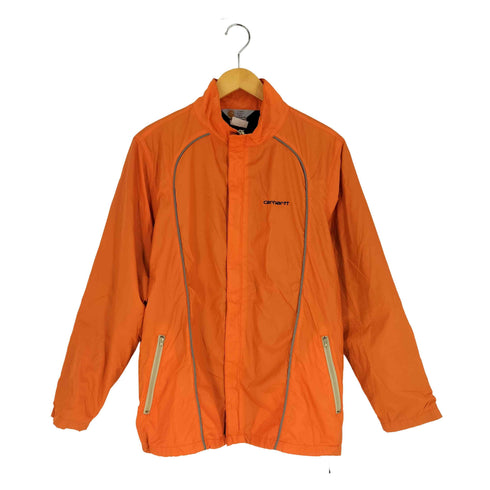 カーハート Carhartt 90s RUGGED OUTDOOR WEAR ロゴ刺繍 裏地メッシュ ハイネック ジップアップジャケット メンズ import:M