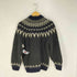 WOODS ノルティック柄 ウール ニット ジップアップジャケット ブルゾン メンズ import:M