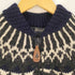 WOODS ノルティック柄 ウール ニット ジップアップジャケット ブルゾン メンズ import:M