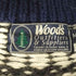 WOODS ノルティック柄 ウール ニット ジップアップジャケット ブルゾン メンズ import:M