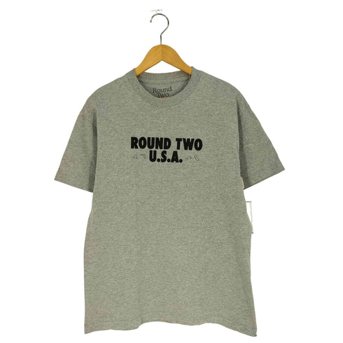 ROUND TWO USA製 ロゴ 両面プリント Tシャツ メンズ import:M