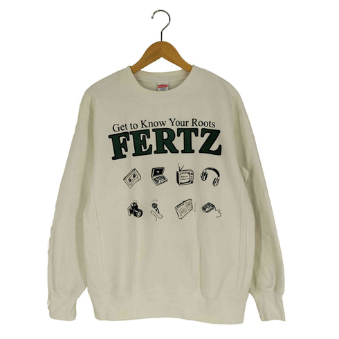 ユナイテッドアスレ UNITED ATHLE FERTZ Get Know Your Roots プリント クルーネックスウェット メンズ import:L
