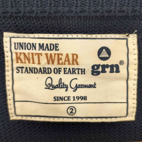 ジーアールエヌ grn イーグル イニシャル クルーネックセーター メンズ JPN:2