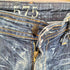 575DENIM USA製 Y2K グランジ ダメージ加工 フレアデニムパンツ レディース 26