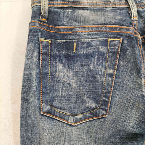 575DENIM USA製 Y2K グランジ ダメージ加工 フレアデニムパンツ レディース 26