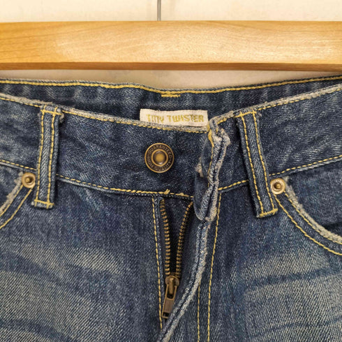TITTY TWISTER Y2K ダメージ加工 フレアデニムパンツ レディース S