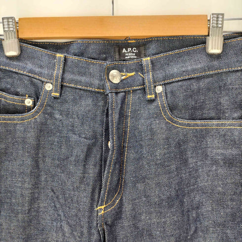 アーペーセー A.P.C. RESCUE JEAN DROIT 赤耳 ボタンフライ ストレートデニムパンツ 濃紺 メンズ US:30-31