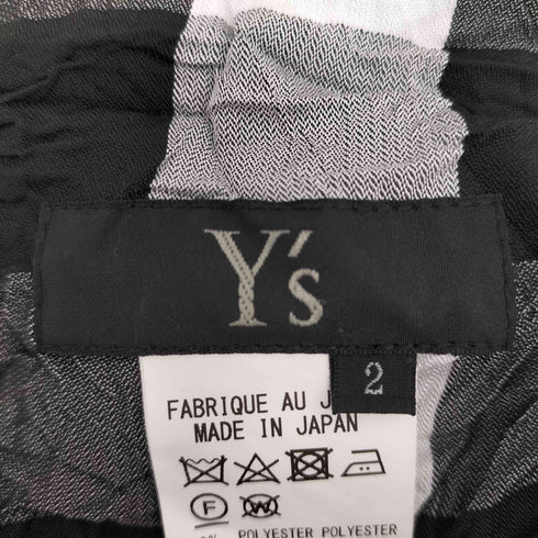 ワイズ Ys クレイジーチェックシワ加工スカート レディース 2