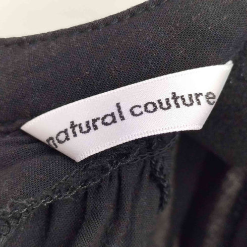ナチュラルクチュール natural couture ボリュームスリーブ大人のたっぷりギャザーワンピース レディース JPN:M
