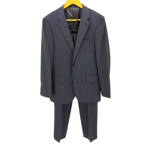 ジュンメン JUN MEN ストライプ 2Bシングルテーラードジャケット スーツセットアップ メンズ L