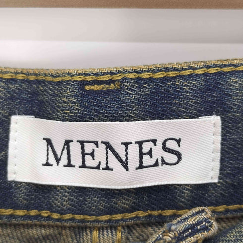 MENES ビンテージ加工 Dカン 5ポケット ワイド バギー デニム パンツ メンズ JPN:L