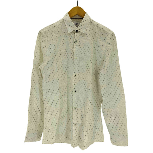 ザラ ZARA 総柄レギュラーカラーシャツ メンズ import:S