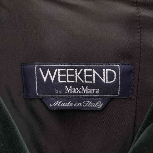 ウィークエンドマックスマーラ Weekend Max Mara イタリア製 VELOR JACKET ベロア ジャケット レディース JPN:38