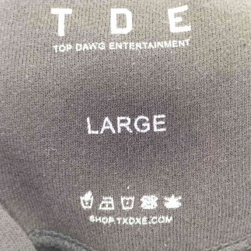TDE Top Dawg Entertainment 両面プリントプルオーバーパーカー メンズ JPN:L