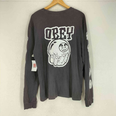 オベイ OBEY 両面プリント L/S TEE メンズ JPN:L