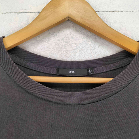 オベイ OBEY 両面プリント L/S TEE メンズ JPN:L