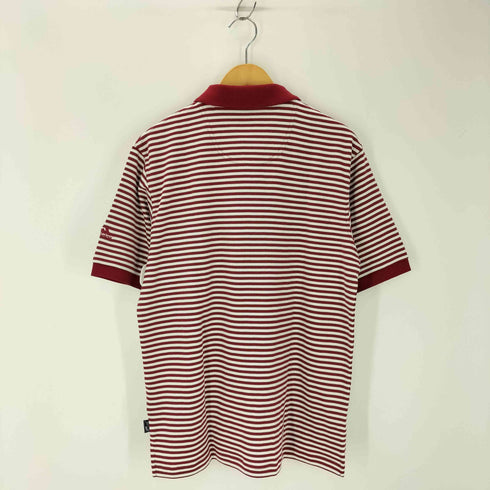 アディダス adidas ボーダーハーフジップポロシャツ メンズ JPN:S