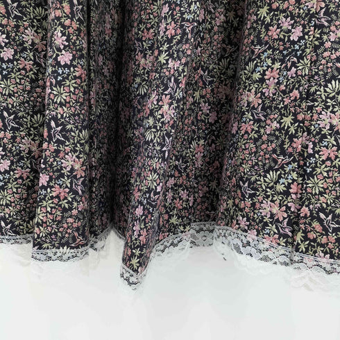 ガニーサックス GUNNE SAX 70S 花柄ジャンパースカート レディース