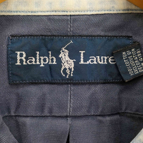 ラルフローレン RALPH LAUREN ポニー刺繍 B.D L/S コットン シャツ メンズ import:XL