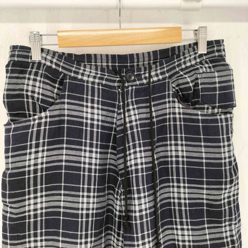 ワイズ Ys チェック柄 ワイドサルエルパンツ レディース 2