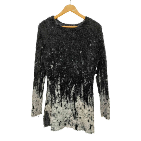 シヴァーライズ CIVARIZE バイカラーフェザーヤーンプルオーバーニット メンズ 44