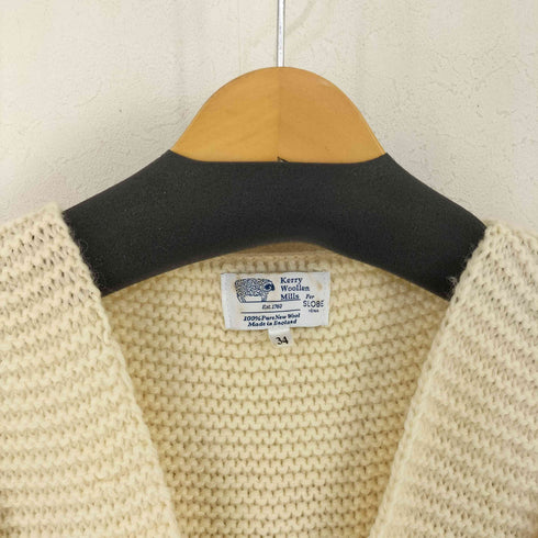 ケリーウーレンミルズ kerry woollen mills ケーブルニット カーディガン レディース 34
