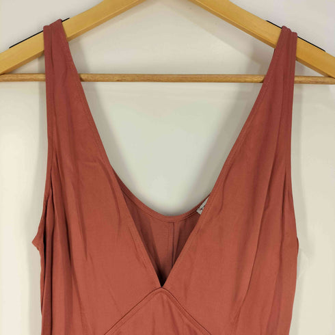 ザラ ZARA Vネック ノースリーブ ワンピース ドレス レディース import:S