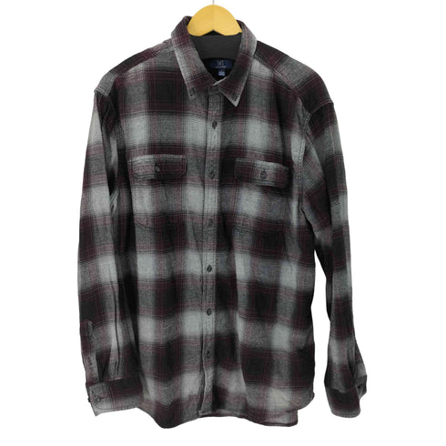 ジョージ GEORGE 00S レースオンブレチェック ネルシャツ メンズ import:XL
