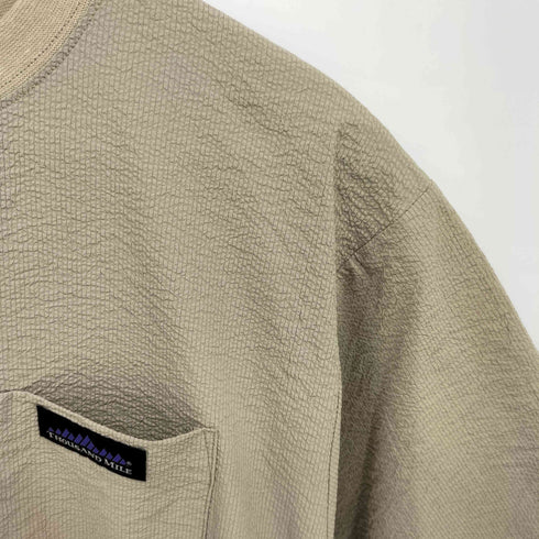 サウザンドマイル THOUSAND MILE 25SS Jeans Fctory 別注 シアサッカー ロゴジップ ショートスリーブ ワンピース レディース FREE