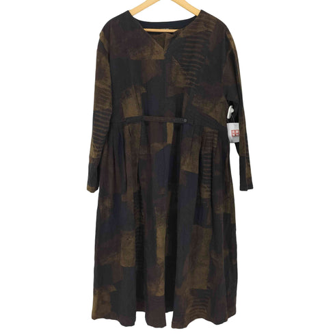 パドカレ pas de calais Black Harmony プリントワンピース レディース 36