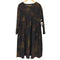 パドカレ pas de calais Black Harmony プリントワンピース レディース 36