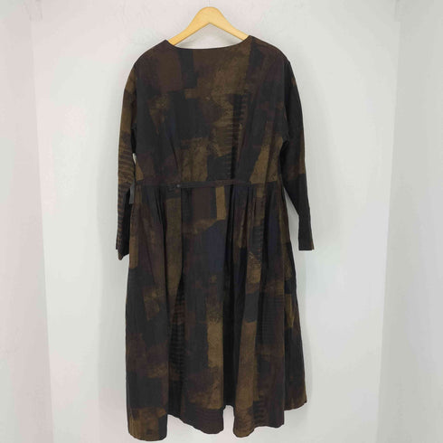 パドカレ pas de calais Black Harmony プリントワンピース レディース 36