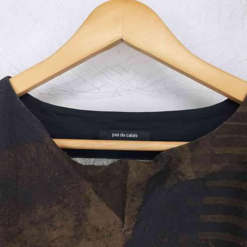 パドカレ pas de calais Black Harmony プリントワンピース レディース 36