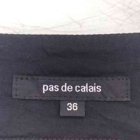 パドカレ pas de calais Black Harmony プリントワンピース レディース 36
