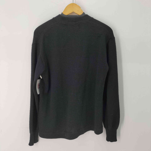 LAMB KNIT 50S レタードニットウールカーディガン メンズ