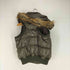 Split y2k fur down vest 平成 レディース JPN:M