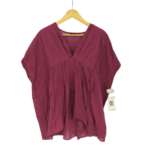 パドカレ pas de calais Vネックシアーブラウス レディース 36