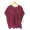 パドカレ pas de calais Vネックシアーブラウス レディース 36