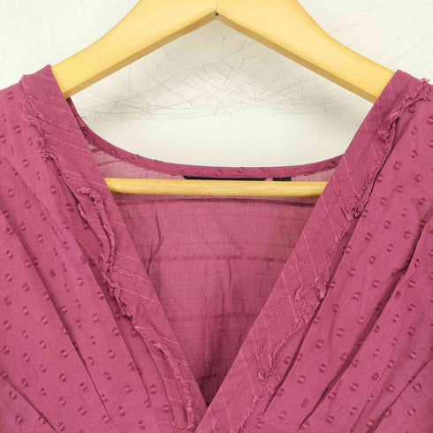 パドカレ pas de calais Vネックシアーブラウス レディース 36