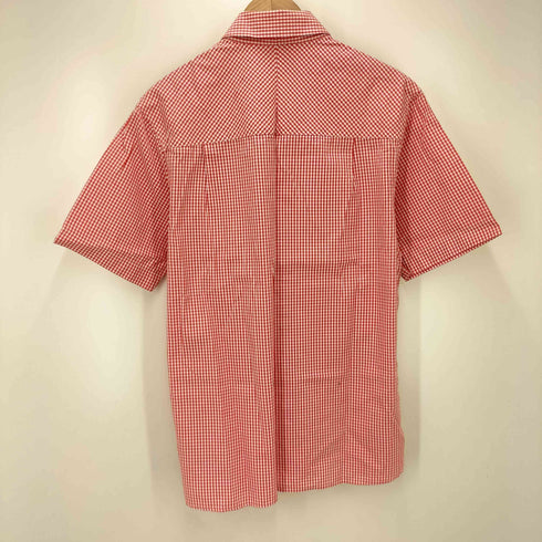 フレッドペリー FRED PERRY ロゴ刺繍 ギンガムチェック ボタンダウン S/S シャツ メンズ import:M